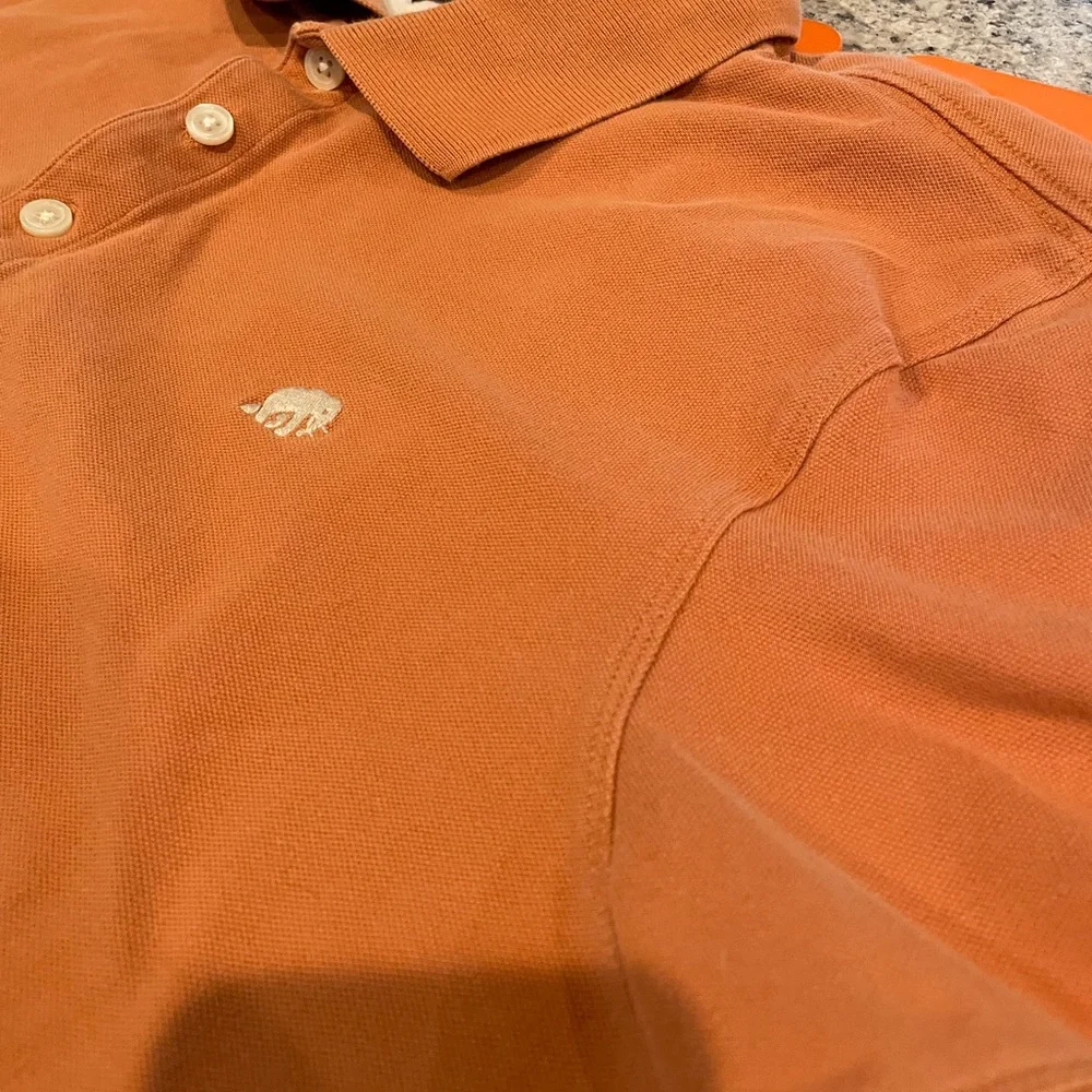 Banana Republuc mens orange XL polo with their iconic elephant logo - Picture 2 of 5